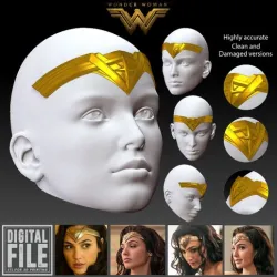 Wonder Woman Gal Gadot DCU Tiara Crown Inspired - Highly Accurate