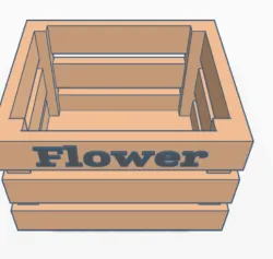 Wooden pot
