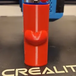 3D heart lighter case BIC