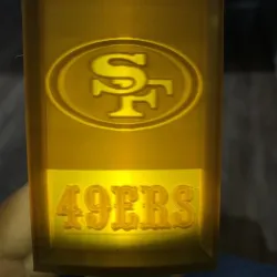 49ers lithophane night light
