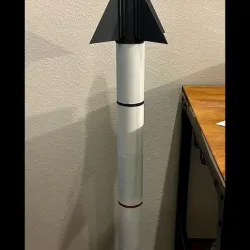5 Feet 3D Printed Rocket Model