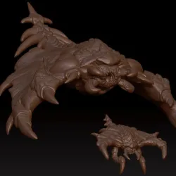 A flock of printable Brood Lords and a Baby Brood Ding Dong