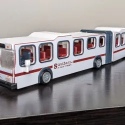 Articulating model bus