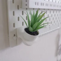 Artificial plant holder for IKEA Skadis