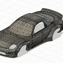 bodywork rx-7 rc car 1/10