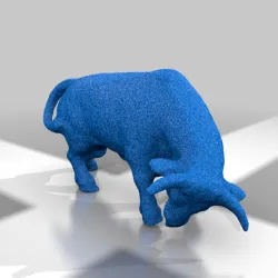 Charging Bull - Realistic Bull 3D Model