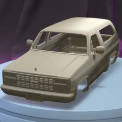 Chevrolet Blazer 1989 (1/24) Printable Car Body
