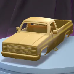 Chevrolet K10 Silverado 1984 (1/24) Printable Car Body
