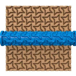 CLAY ROLLER / POTTERY ROLLER/CLAY ROLLING PIN/GEOMETRIC PATTERN CUTTER