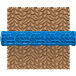 CLAY ROLLER / POTTERY ROLLER/CLAY ROLLING PIN/GEOMETRIC PATTERN CUTTER