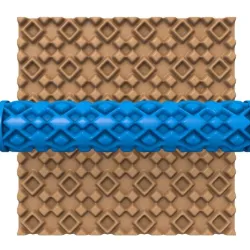 CLAY ROLLER / POTTERY ROLLER/CLAY ROLLING PIN/GEOMETRIC PATTERN CUTTER