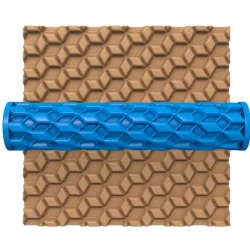 CLAY ROLLER / POTTERY ROLLER/CLAY ROLLING PIN/GEOMETRIC PATTERN CUTTER