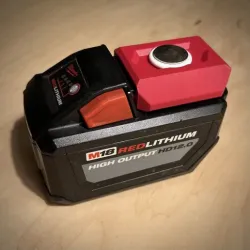 Clip-On M18 Battery Cover w Air Tag Slot V1.3