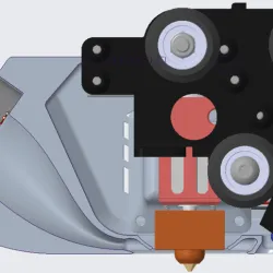 [CR6-SE] Improved original case 40mm fan duct (remix)