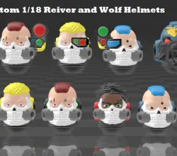 Custom 1/18 Reiver and Wolf Heads
