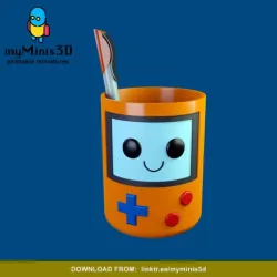 Cute Kawaii Nintendo Game Boy Pen Holder | 3D print models