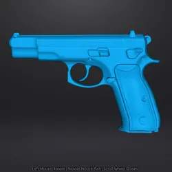 CZ 75 BD Police ceska zbrojovka Real Size 3d scan