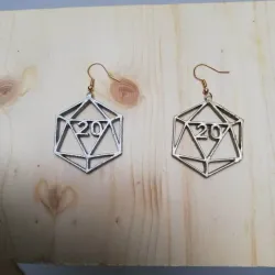 D20 ear ring