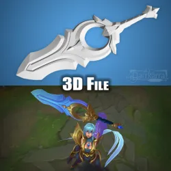 Dawnbringer Riven League of Legends STL files