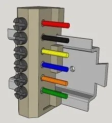 DIN Rail Screw Held Terminal Block