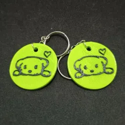 Dog keychain