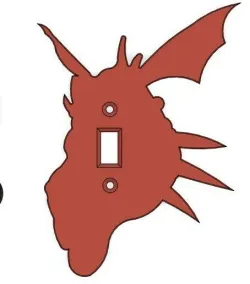 Dragon Light switch cover