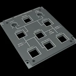 EMBRAER E1 OVERHEAD - AIRCOND/PNEUMATIC PANEL