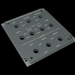 EMBRAER E1 OVERHEAD - EXTERNAL LIGHTS PANEL