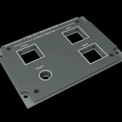 EMBRAER E1 OVERHEAD - FIRE EXTINGUISHER PANEL