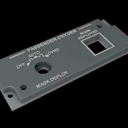 EMBRAER E1 OVERHEAD - PASSENGER OXYGEN PANEL