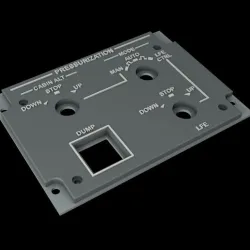 EMBRAER E1 OVERHEAD - PRESSURIZATION PANEL