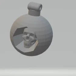 FHW: Hidden faces Christmas ornament