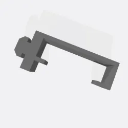 Flat LED light holder for 3D printers