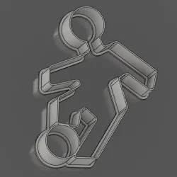 Football / Soccer Player Cookie Cutter