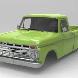 Ford F100 TRX4 wheelbase 324mm RC car STL model