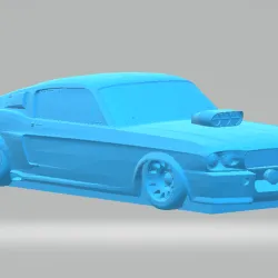 Ford Mustang 67 DnD dice and character case