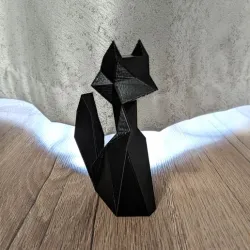 Fox geometric decoration
