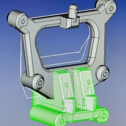 front brace for Tamiya DT02