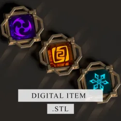 Genshin Impact - Liyue Vision [ 3d file .stl ]
