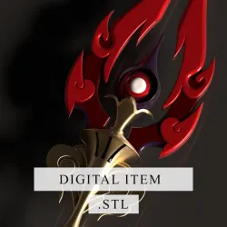 Genshin Impact - Staff of Homa [ 3d file .stl ]