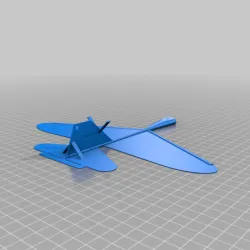 Glider deployed from rc plane