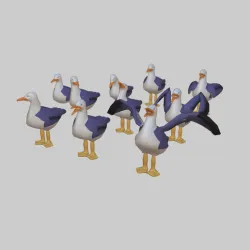 Gulls for diorama