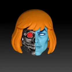 Head He-man Faker filmation / The Terminator verson
