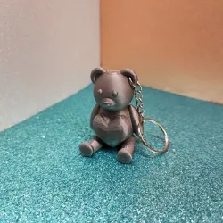 heart key ring teddy bear