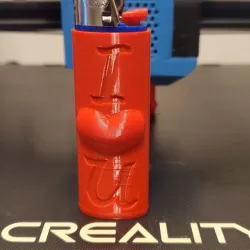 I (heart) U lighter case BIC