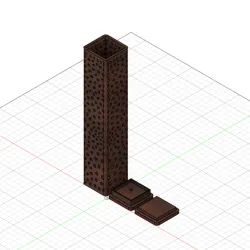 Incense holder tower Voronoi