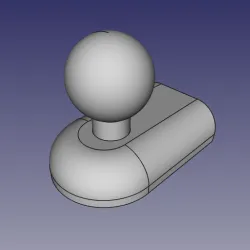 Jeep Wrangler JK Grab bar 1" ball mount (07-10 models)