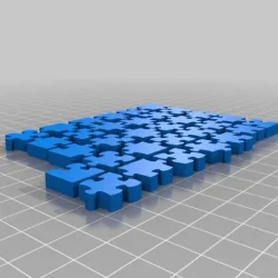 Jigsaw Chess Board for 3D Printer
