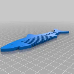 keychain shark comb kate