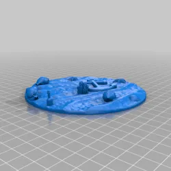 Kitbashed Sand/Underwater Base 115mm round